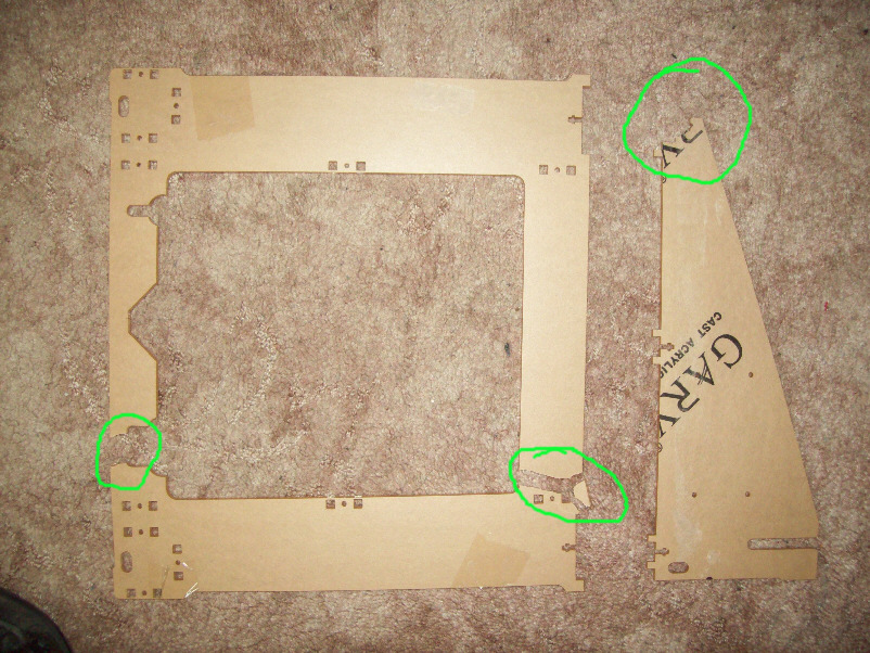 Broken acrylic frame