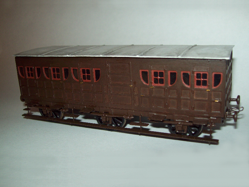 GWR Broad Gauge 6 wheel 1847 Second Class Coach