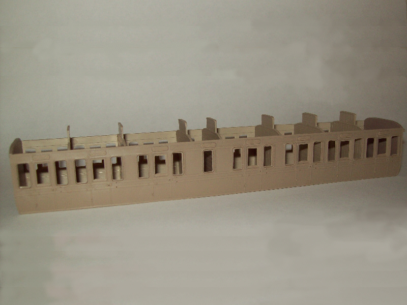 GWR broad gauge Diagram E27 composite coach model