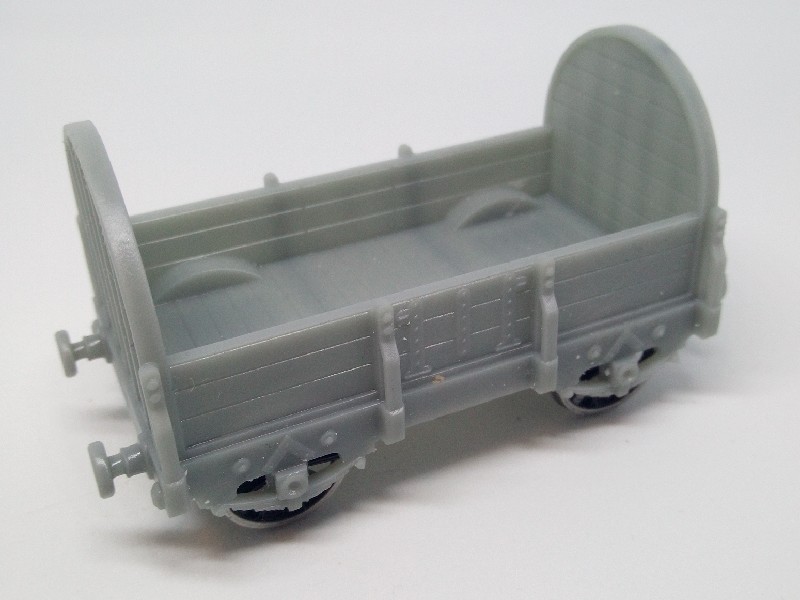 Wooden Tilt Wagon 3D Model