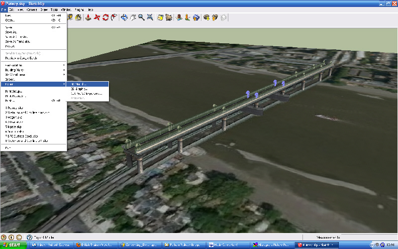Export Model option in Sketchup