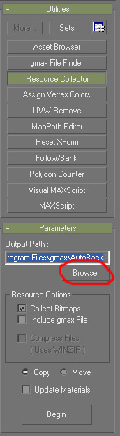 Resource Collector in Gmax