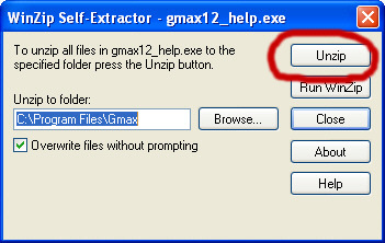Unzip Gmax help files
