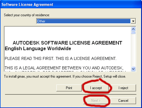 License Agreement Dialogue