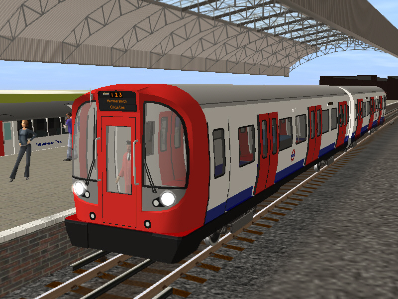 London Underground S7 stock in Trainz